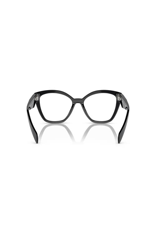 Prada 54mm Irregular Optical Glasses In Black