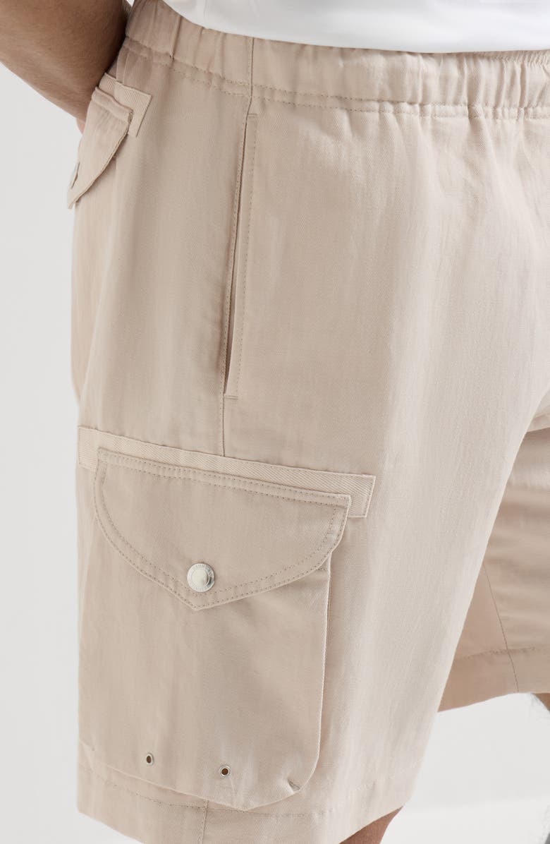 Brunello Cucinelli Bermuda shorts with cargo pockets, Alternate, color, Buff