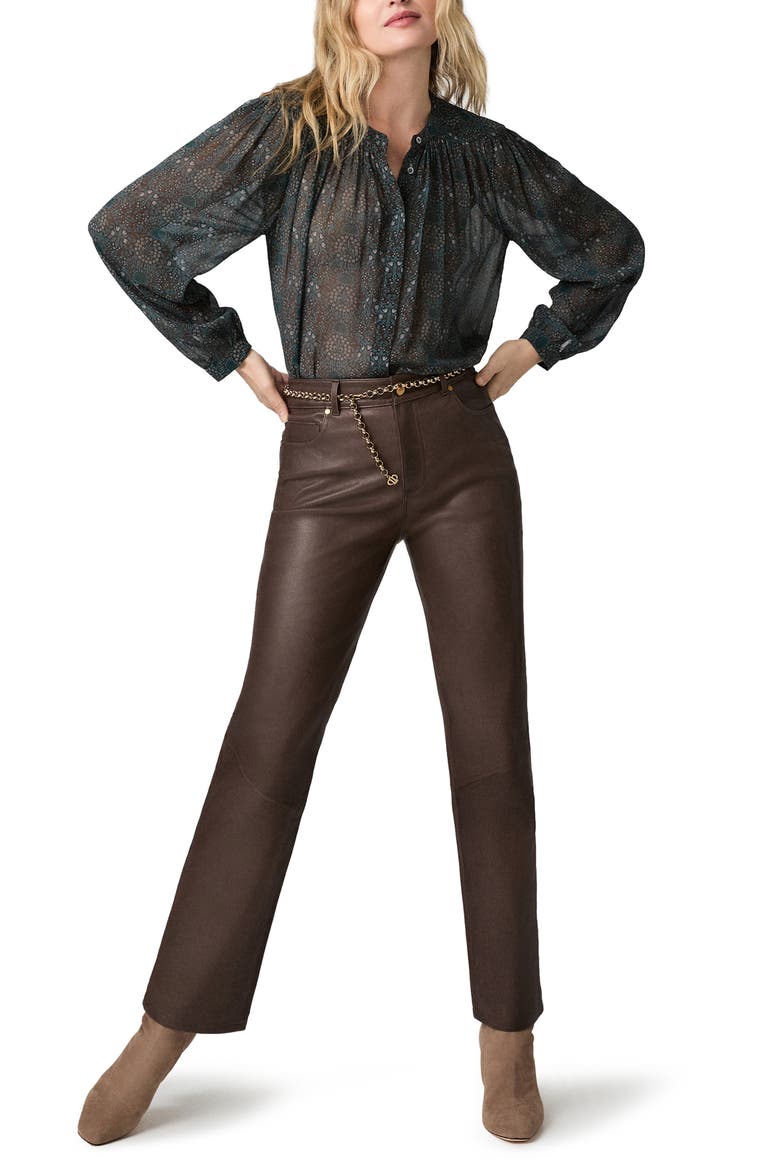 Suri Floral Silk Button-Up Shirt, Alternate, color, DARK BLUE MULTI