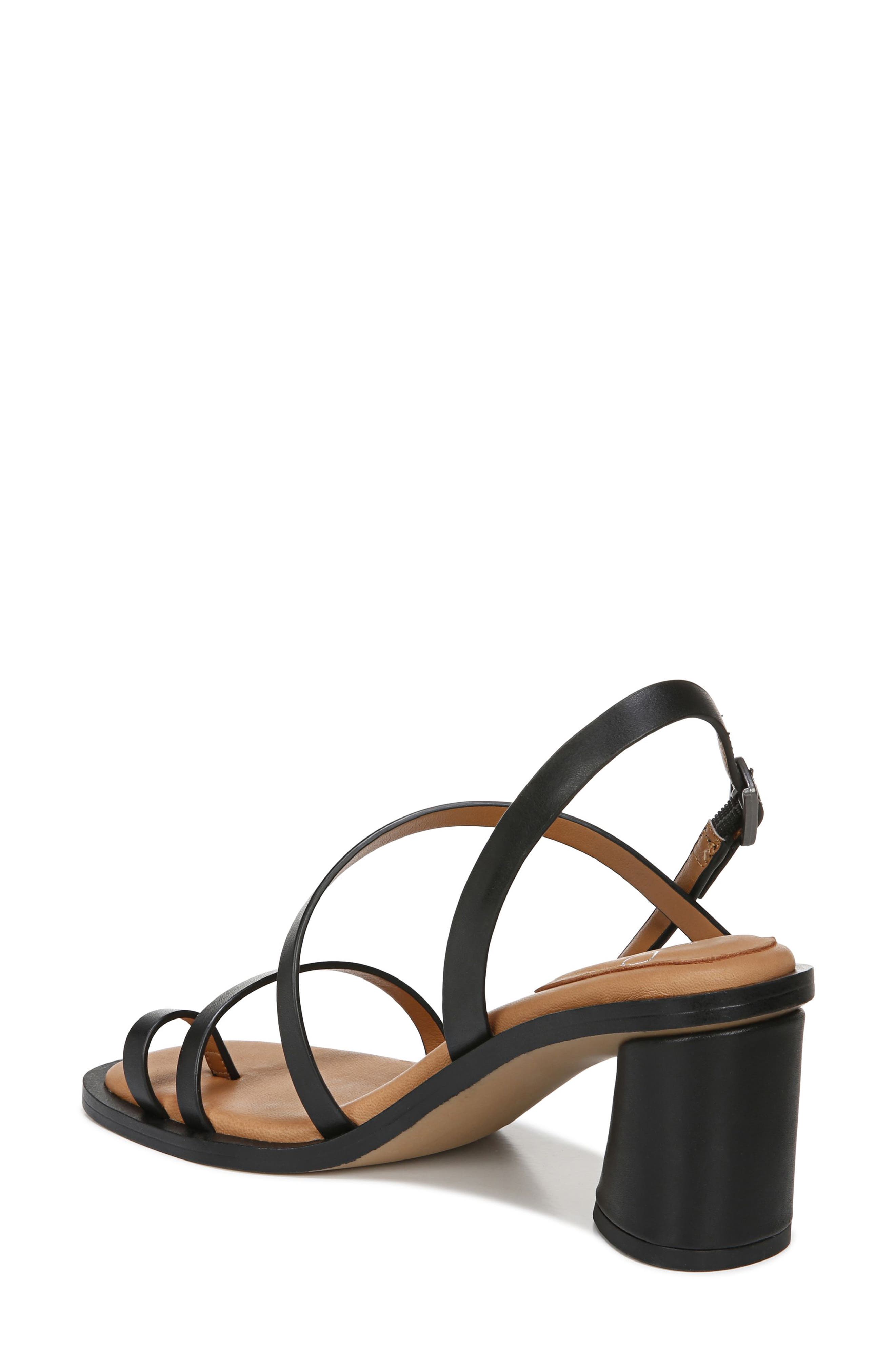 Rache Sandal, Alternate, color, BLACK LEATHER