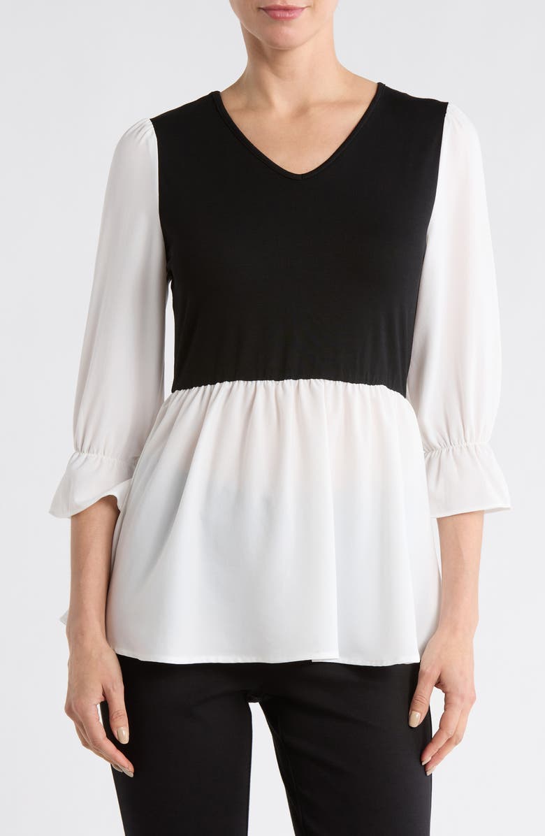 PATRIZIA LUCA Twofer Top, Main, color, Black