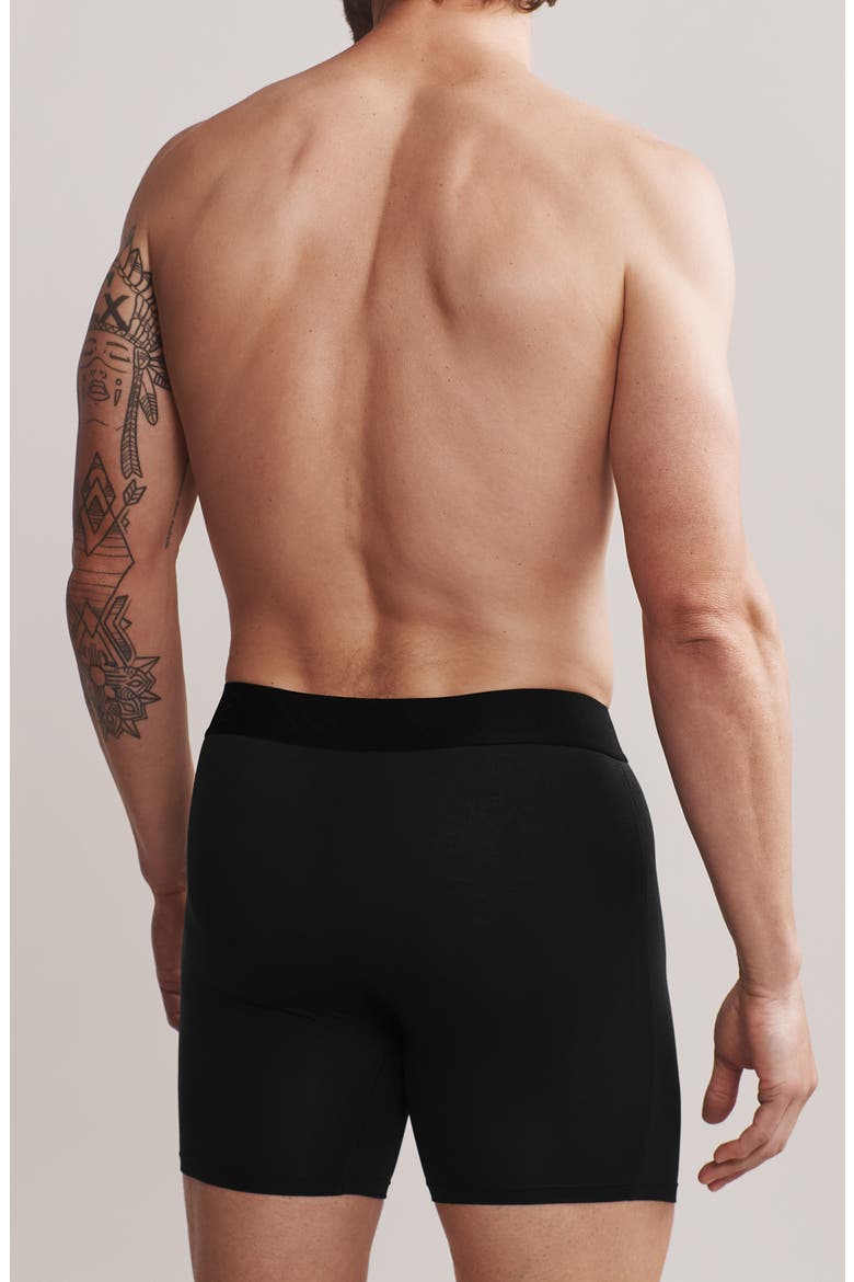 C.O.R. 6-Inch Boxer Briefs, Alternate, color, PURE BLACK