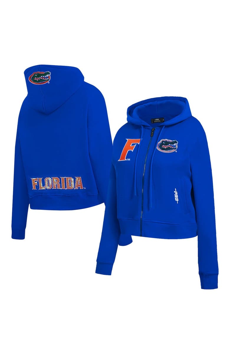 PRO STANDARD Women's Pro Standard Royal Florida Gators Game Day Sequin Full-Zip Hooded Jacket, Main, color,