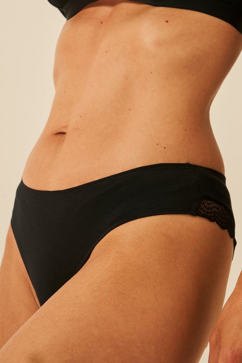 Zig Zag Lace Brazilian Four Pack, Alternate, color, Sand Essentials