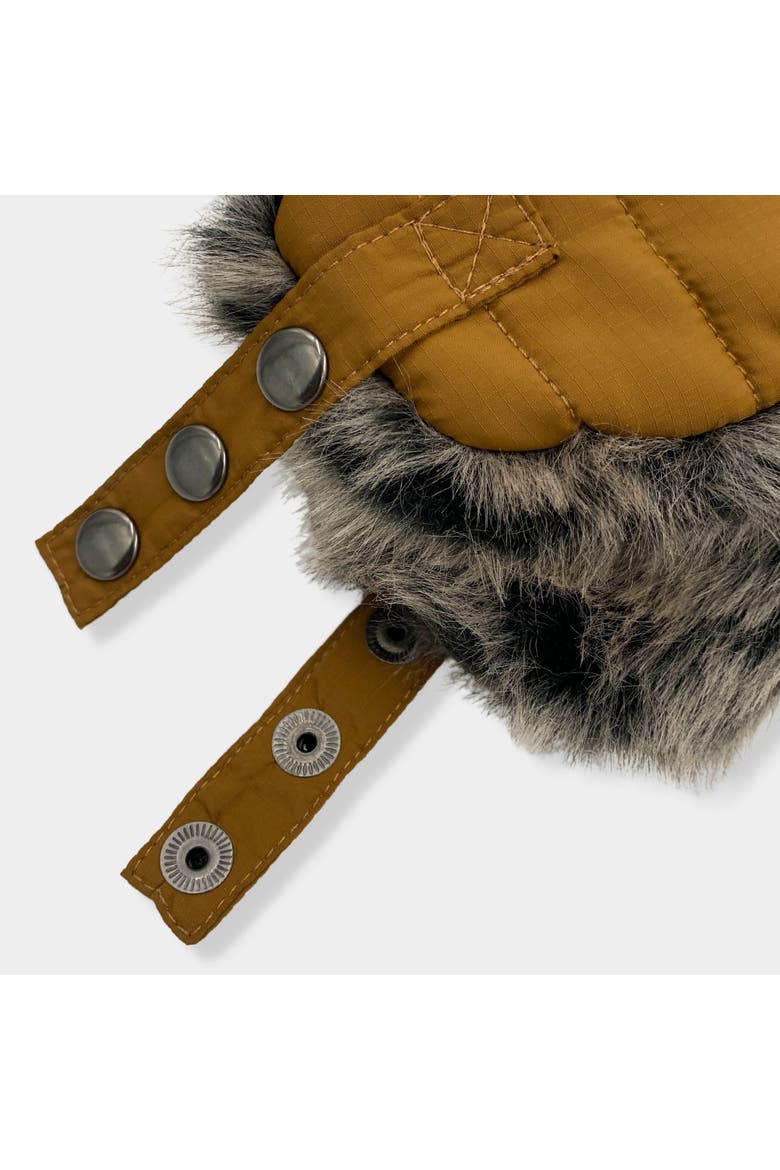 Phoebes Women's Puffy Trapper Hat, Alternate, color, Tobacco