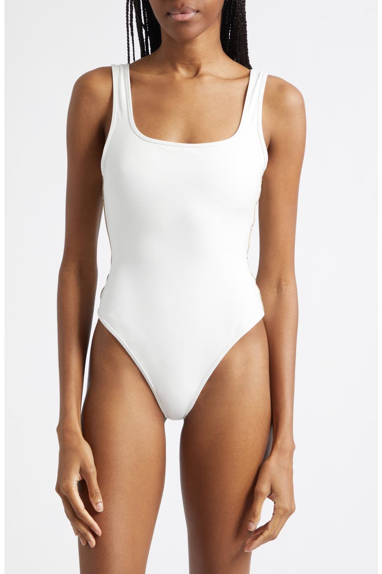 Sorcha One-Piece Swimsuit, Main, color, CHALK