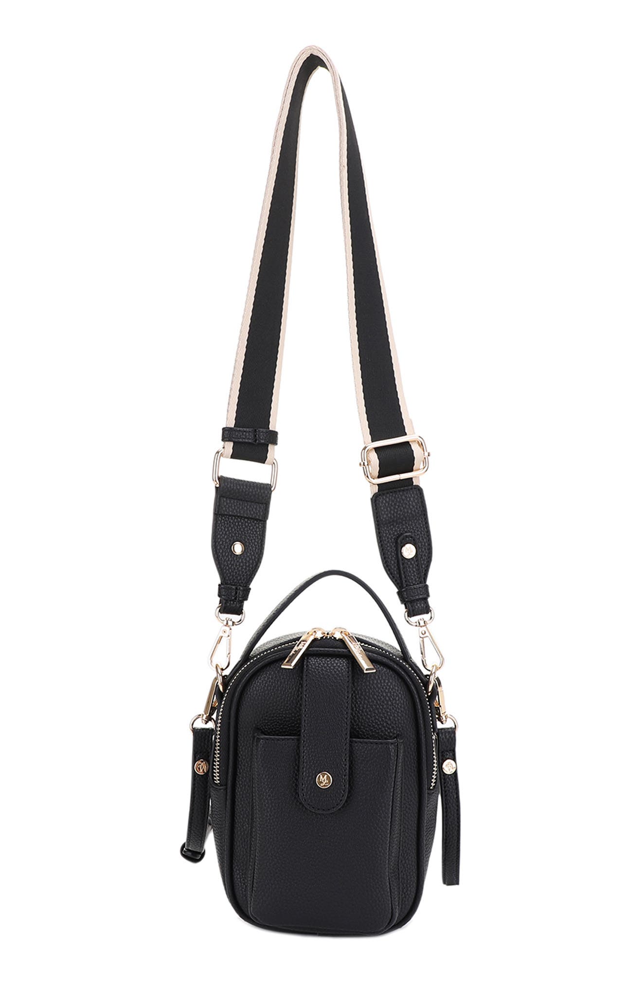 Mali + Lili Marlen Recycled Vegan Leather Crossbody Bag, Main, color, 