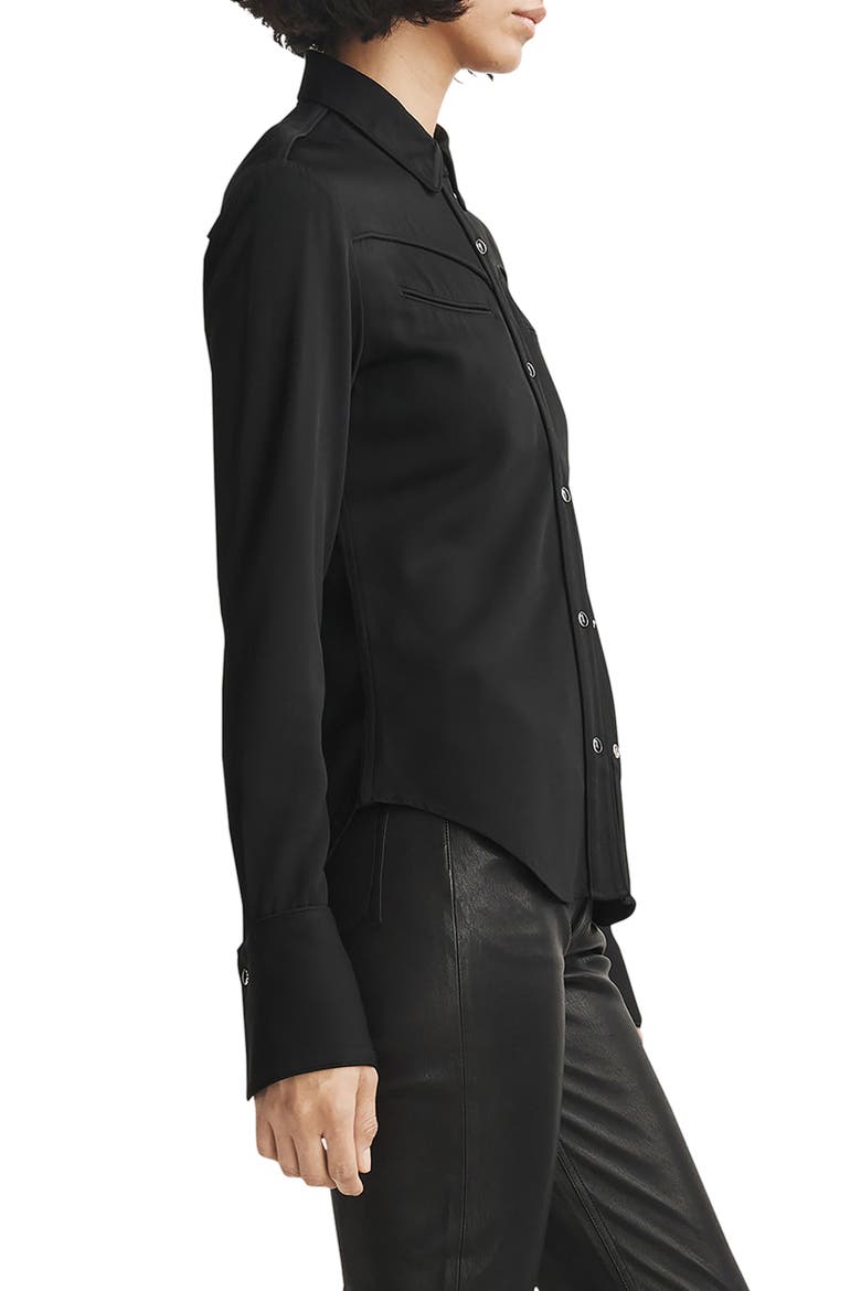 Cleo Workshirt, Alternate, color, BLACK