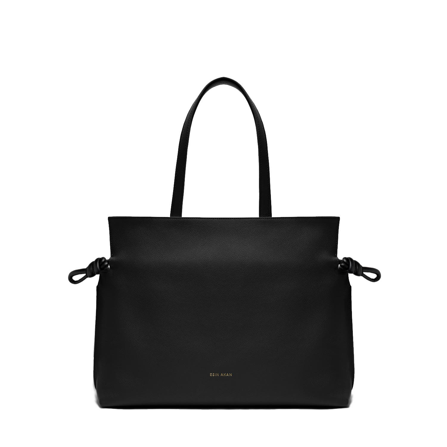 Esin Akan 2-in-1 Emma Leather Tote Bag, Alternate, color, Black