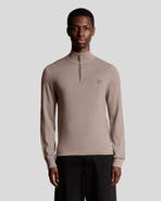 Lyle & Scott Eagle Merino Quarter Zip Sweater