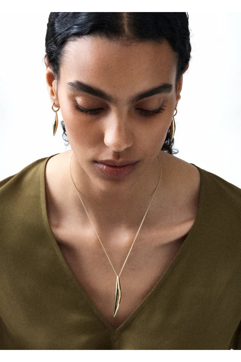 14kt Gold Cinder Necklace, Alternate, color, Yellow Toned Gold
