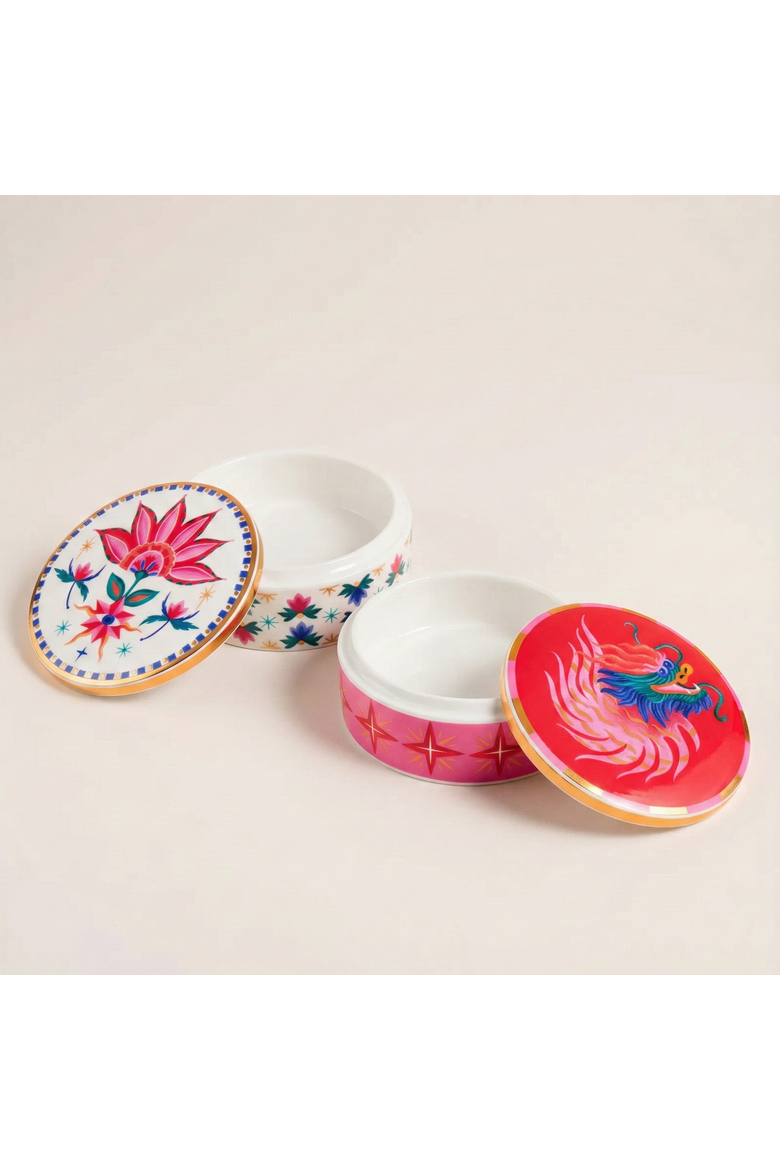 Shekou Porcelain Decorative Object 2 Pcs Box Set, Main, color, White