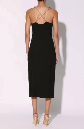 Shop Walter Baker Merrryn Midi Dress In Black