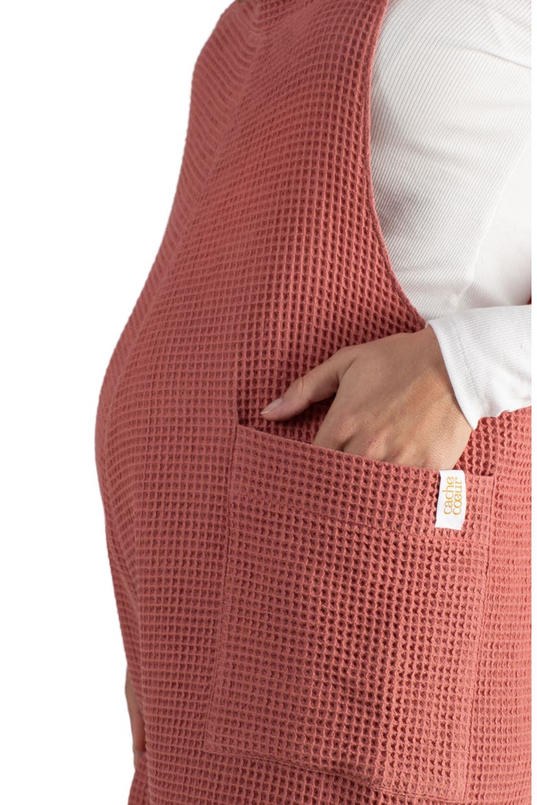 Maternity and nursing overalls Maya, Alternate, color, TERRACOTTA