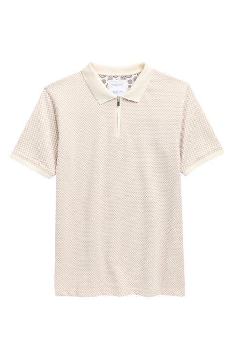 Kids' Geometric Quarter Zip Polo (Big Kid)