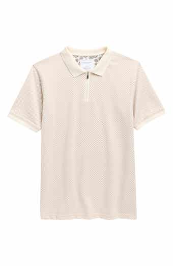 DENIM AND FLOWER Kids' Geometric Quarter Zip Polo