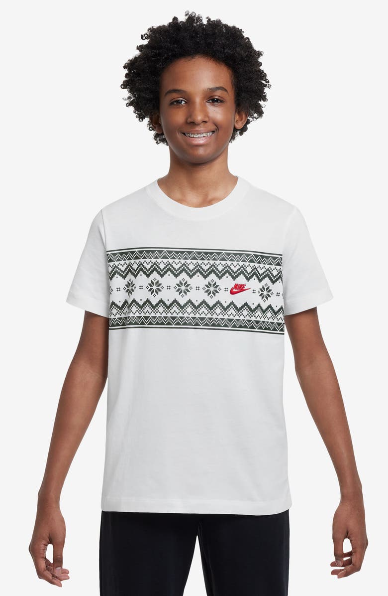 Nike Kids' Sportswear Cotton Graphic T-Shirt, Main, color,