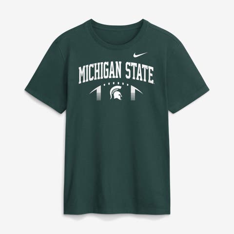 Men's Nike  Green Michigan State Spartans Primetime Football Icon T-Shirt