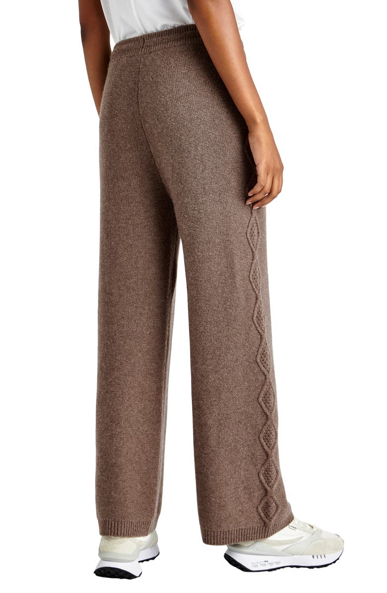 Splendid Dakota Cable Detail Wide Leg Sweater Pants, Alternate, color, 