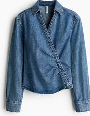 H&M Denim Wrap Shirt