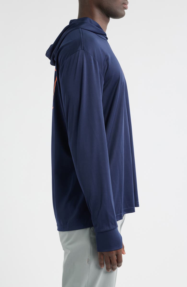 DARK SEAS Progressive UPF Hooded Long Sleeve T-Shirt, Alternate, color, Navy