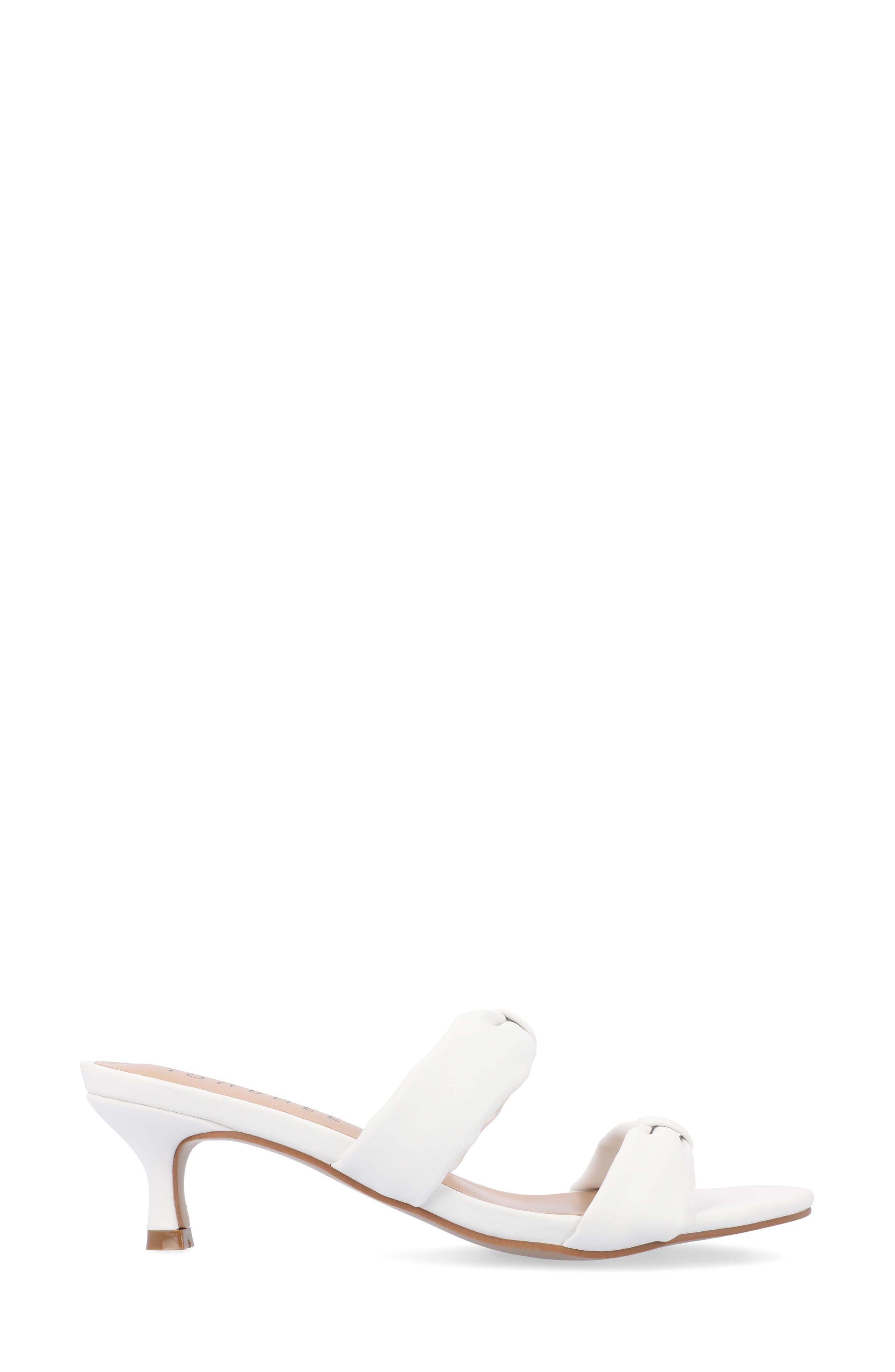 Dyllan Kitten Heel Sandal, Alternate, color, WHITE