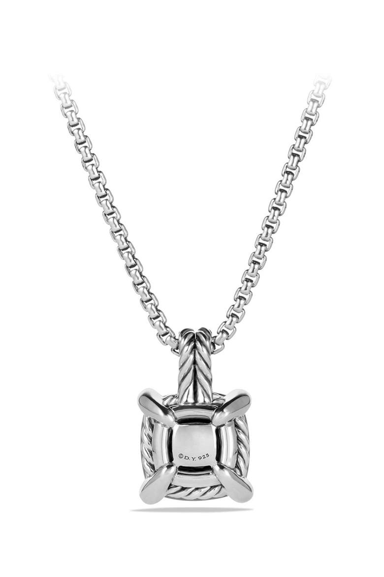 Châtelaine Pendant Necklace with Semiprecious Stone and Diamonds in 18K Gold, Alternate, color, HEMATITE