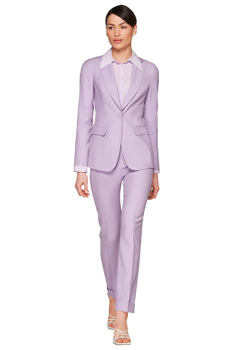 Cameron Single Breasted Wool Blazer, Alternate, color, LILAC