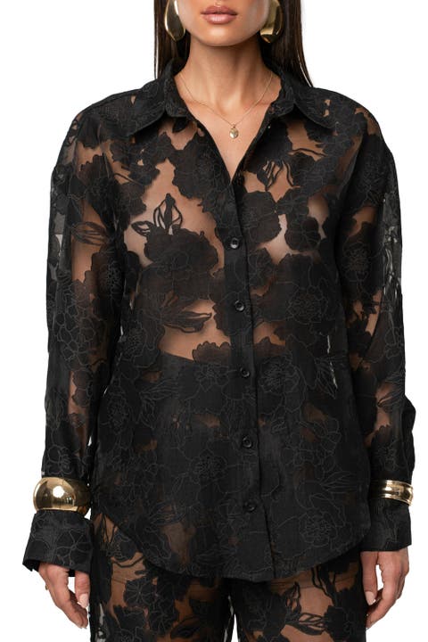 Organza Floral Blouse