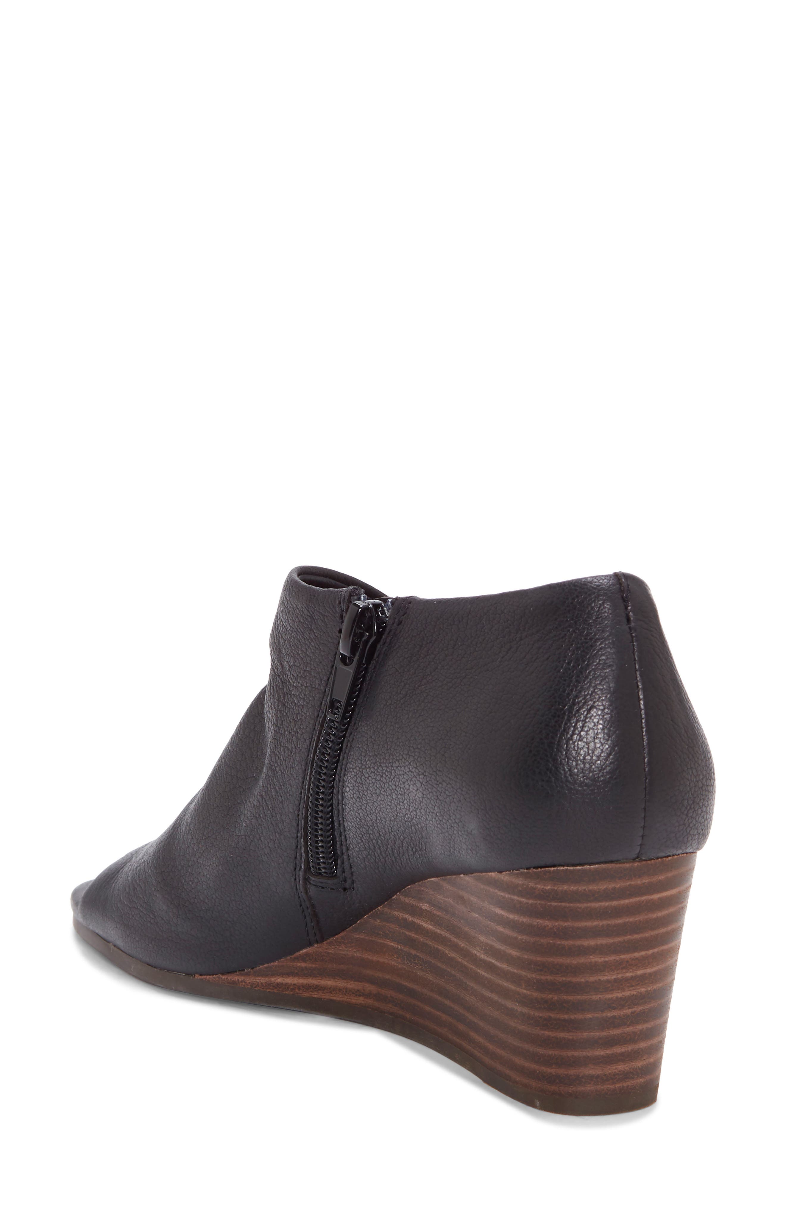 Lucky Brand Tylera Open Toe Wedge Bootie, Alternate, color, 