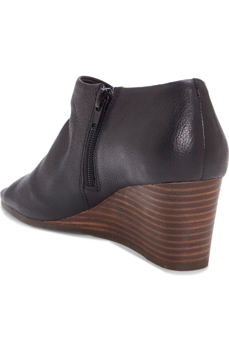 Lucky Brand Tylera Open Toe Wedge Bootie, Alternate, color,