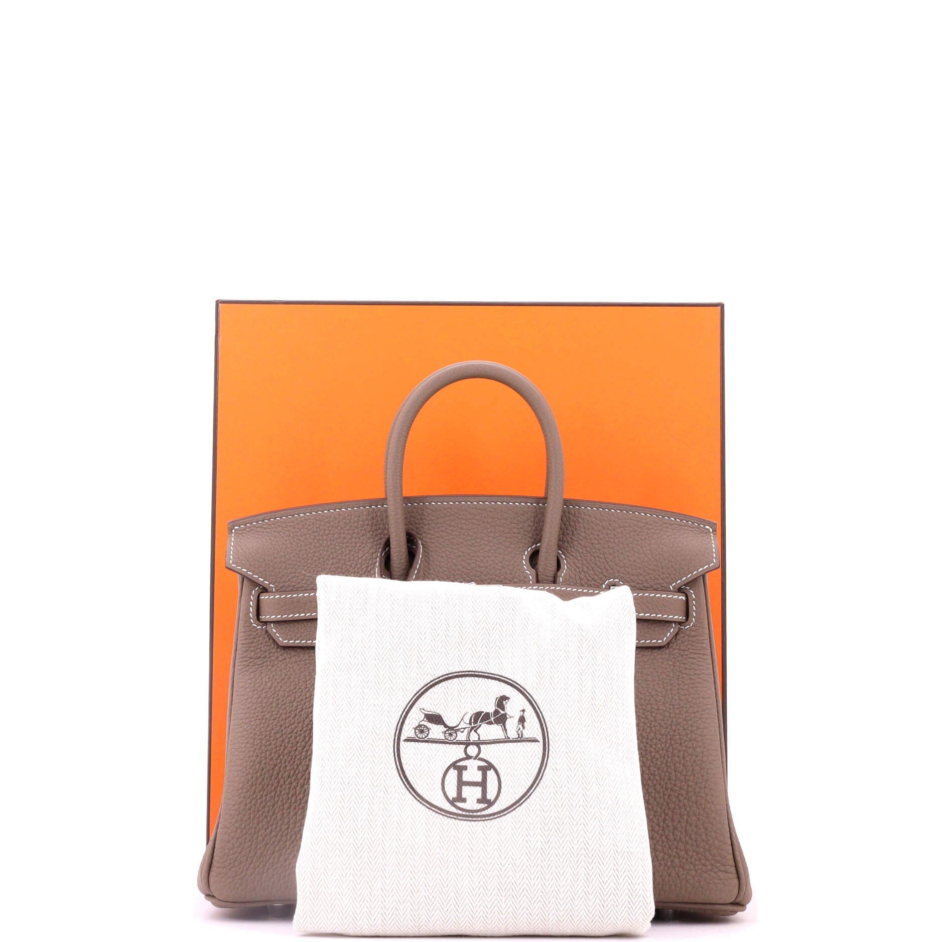 Birkin Handbag Grey Togo with Palladium Hardware 25, Alternate, color, Grey