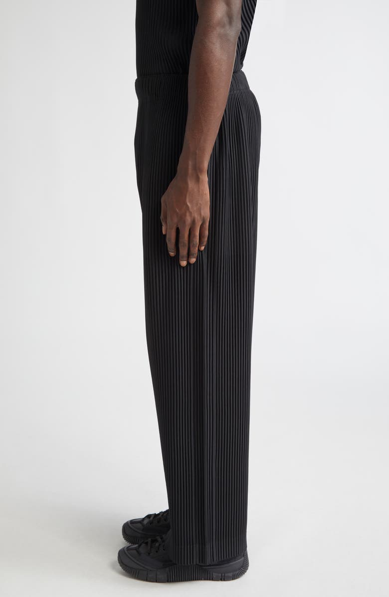 Homme Plissé Issey Miyake Monthly Colors October Pleated Pants, Alternate, color, Black