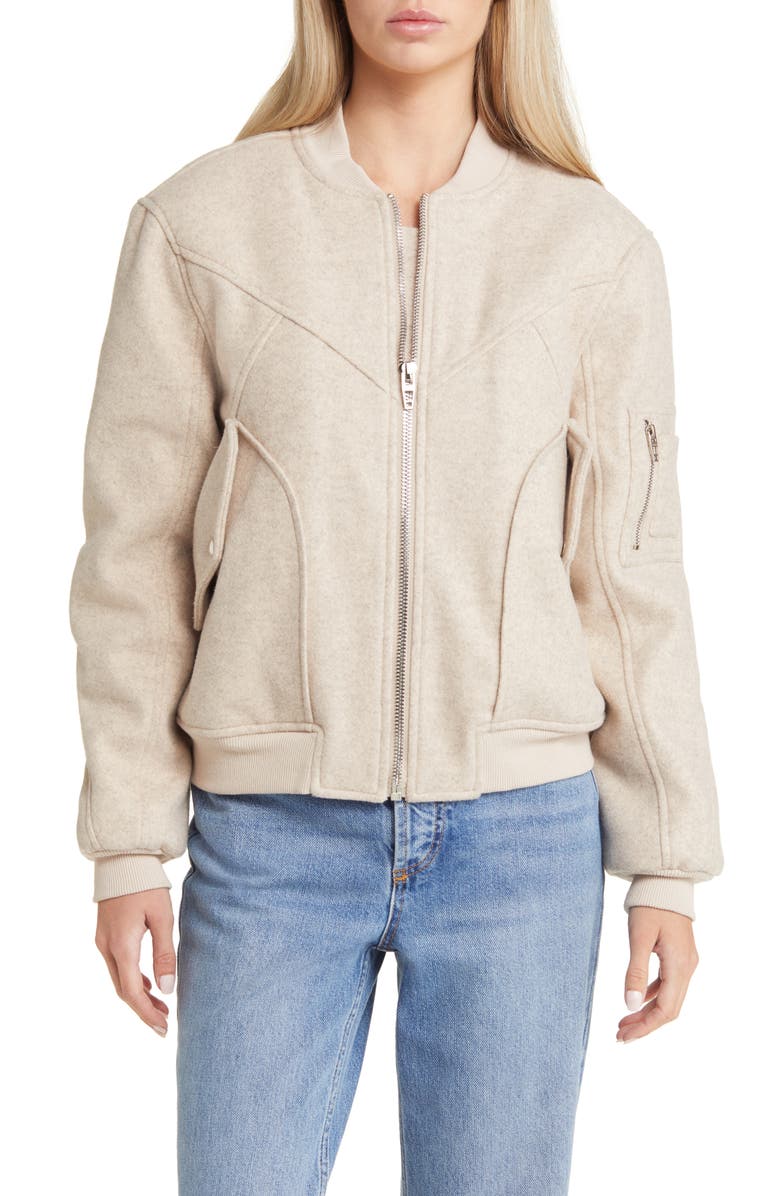 BLANKNYC Textured Bomber Jacket, Alternate, color, 