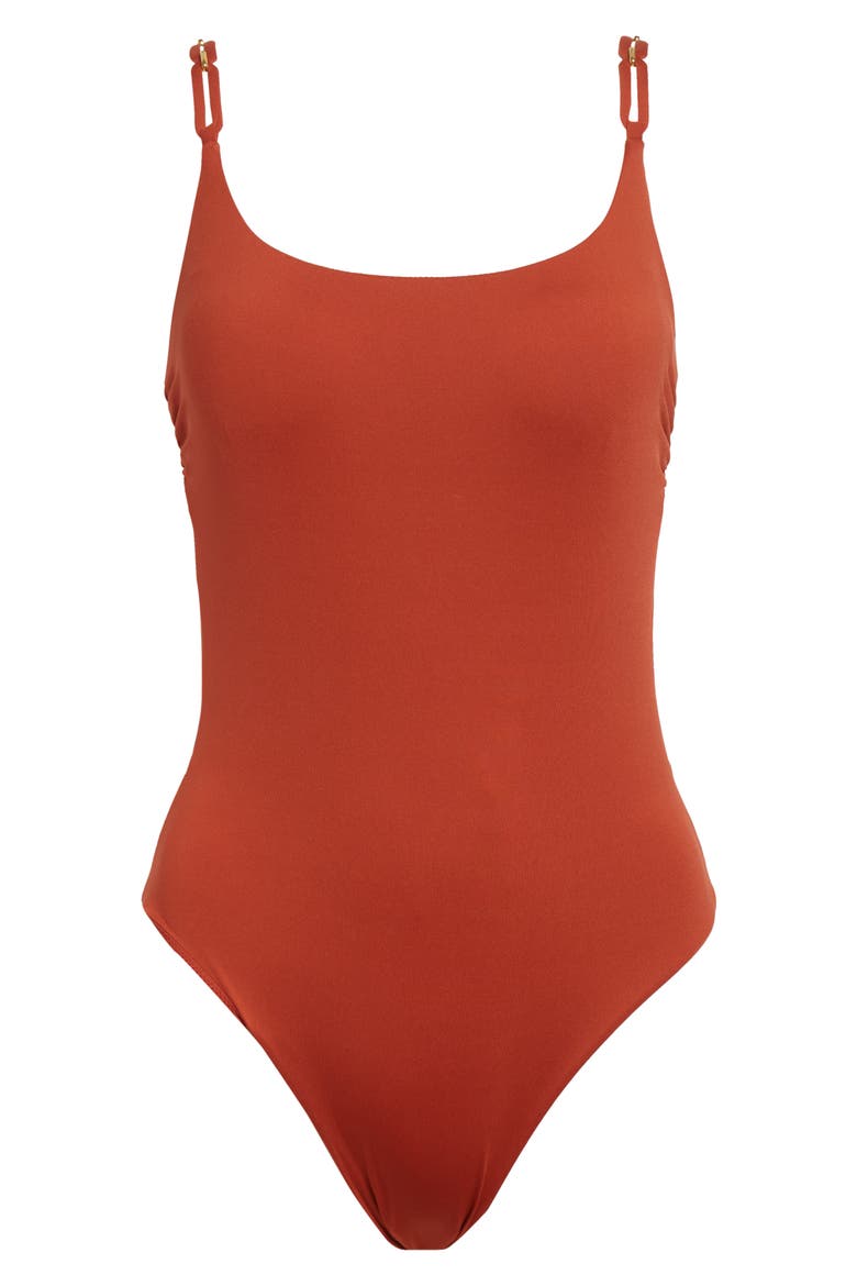 Chcarezza Beachwear One-Piece Swimsuit, Alternate, color, CORAL