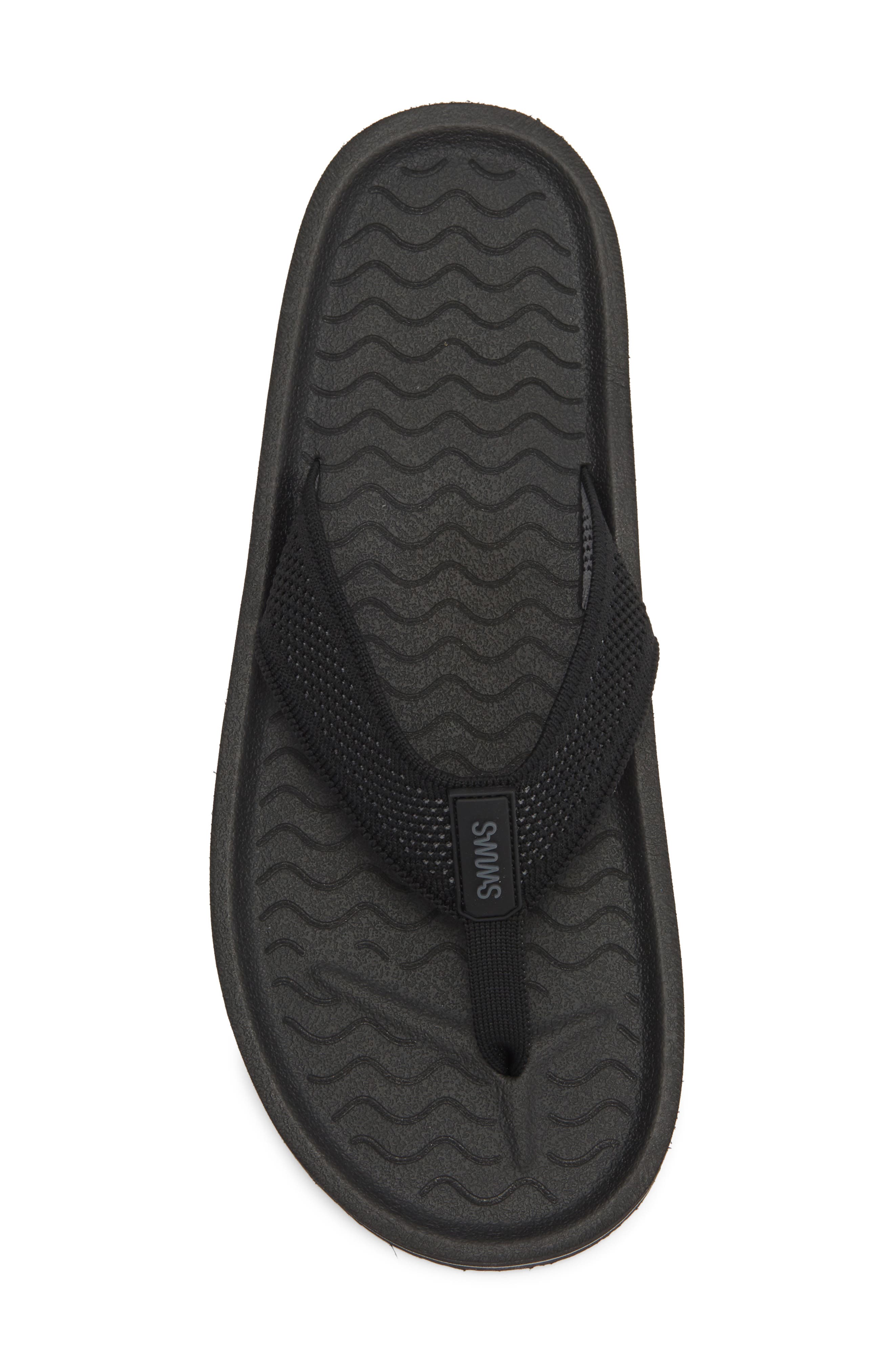 Swims Napoli Flip Flop, Alternate, color, Black/ Charcoal