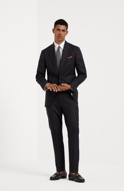 Brunello Cucinelli Formal Fit Trousers In Black