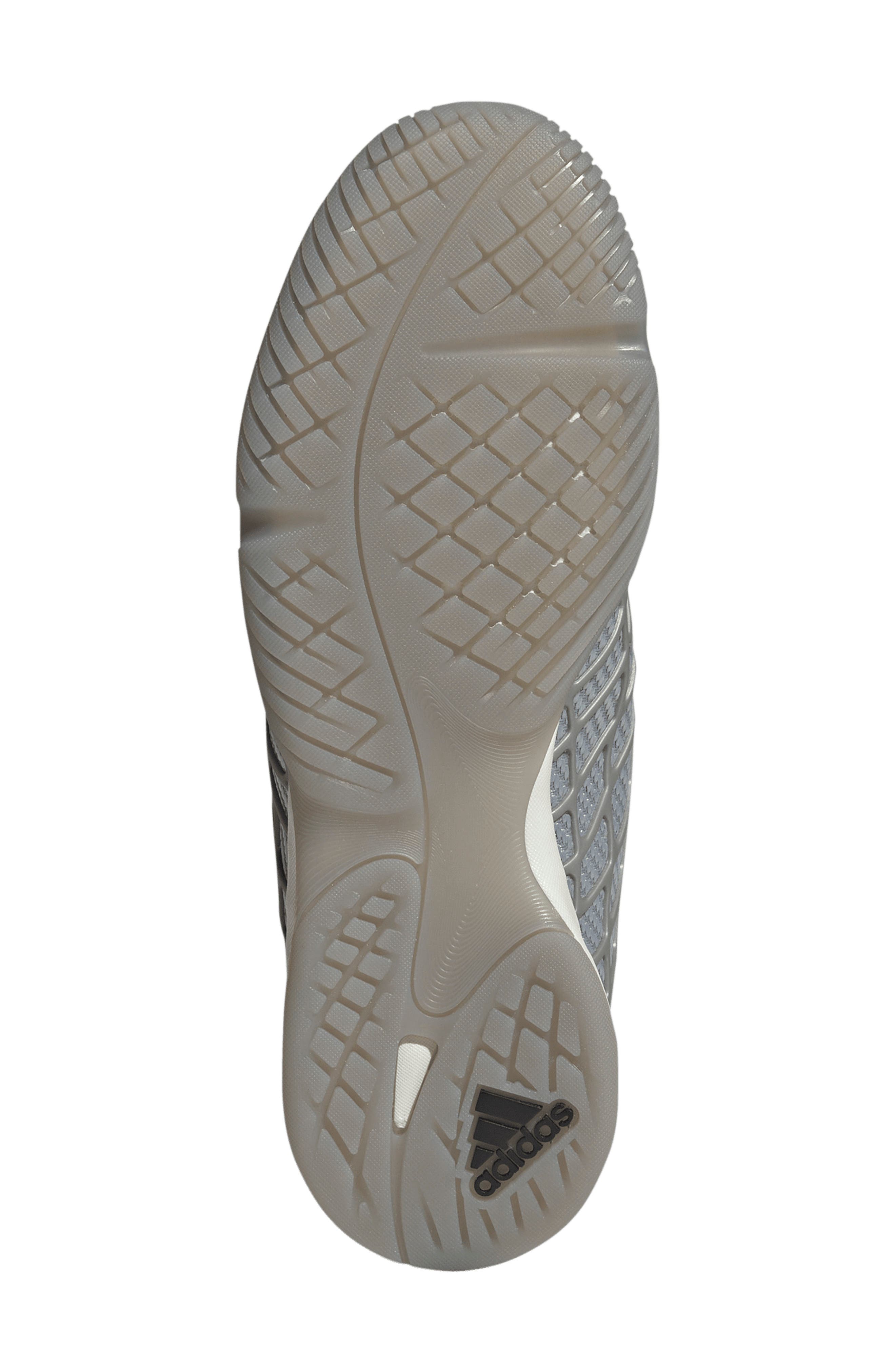 adidas F50 Sala Running Sneaker, Alternate, color, Silver / Silver/ Grey