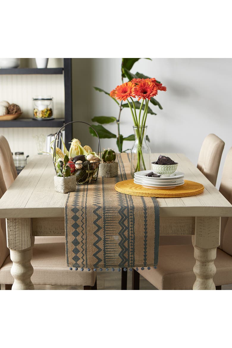 Mineral Desert Trail Geometric Table Runner, Alternate, color, Mineral