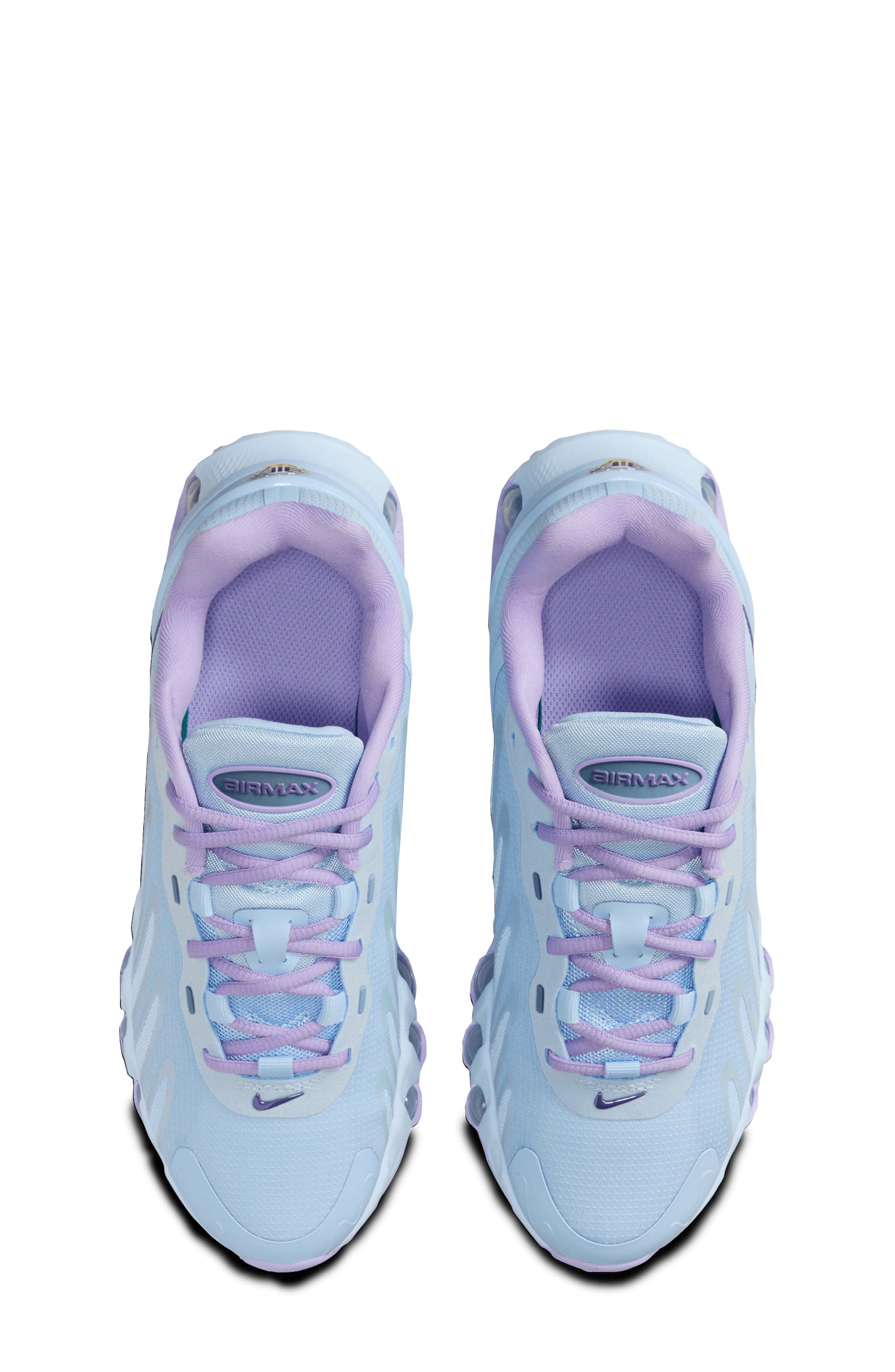 Nike Kids
 Air Max DN8 Sneaker, Alternate, color, Blue/ Silver/ Orange