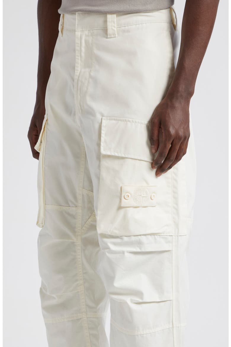 Ghost Loose Fit Weatherproof Cotton Canvas Cargo Pants, Alternate, color, NATURAL