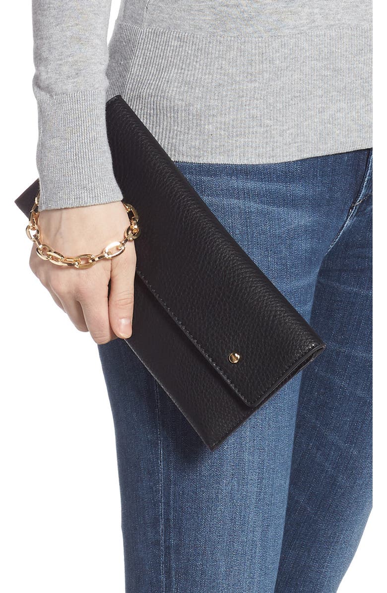 Mali + Lili April Vegan Leather Wristlet, Alternate, color,