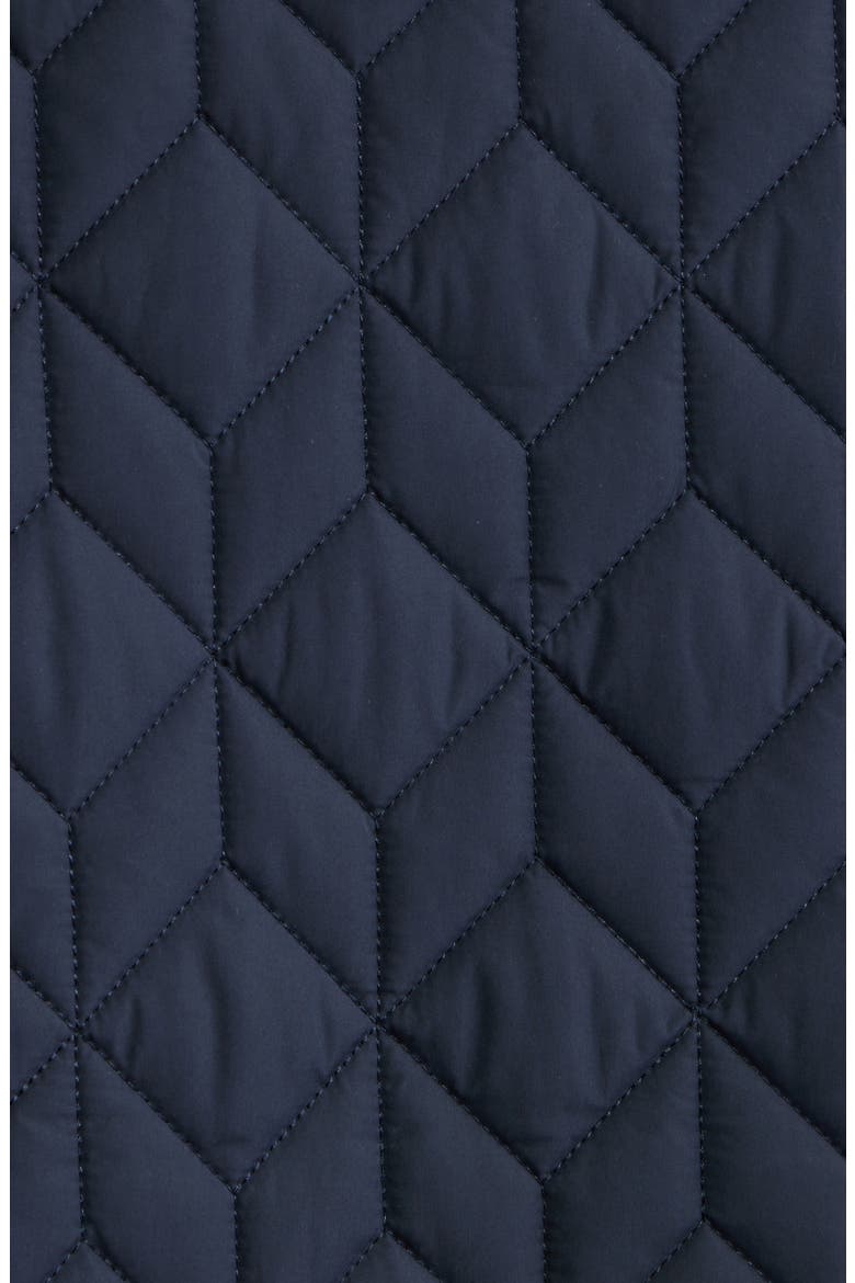 Art Quilted Coat, Alternate, color, DARK INDIGO