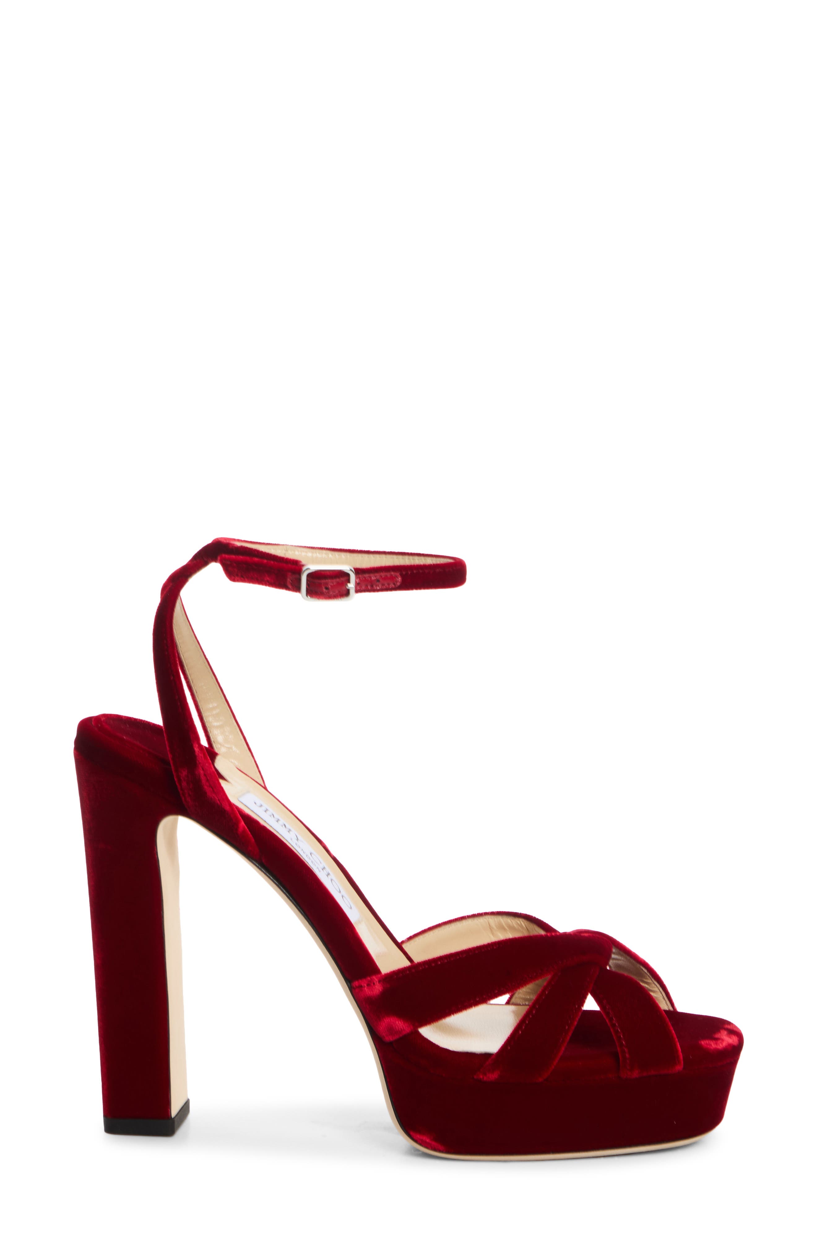 Kove Platform Sandal, Alternate, color, RUBY RED