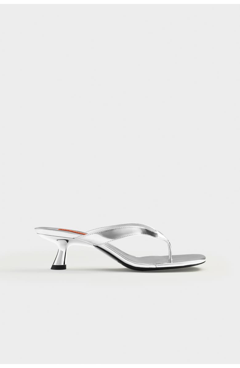 SIMONMILLER Beep Thong Sandal, Main, color, Silver