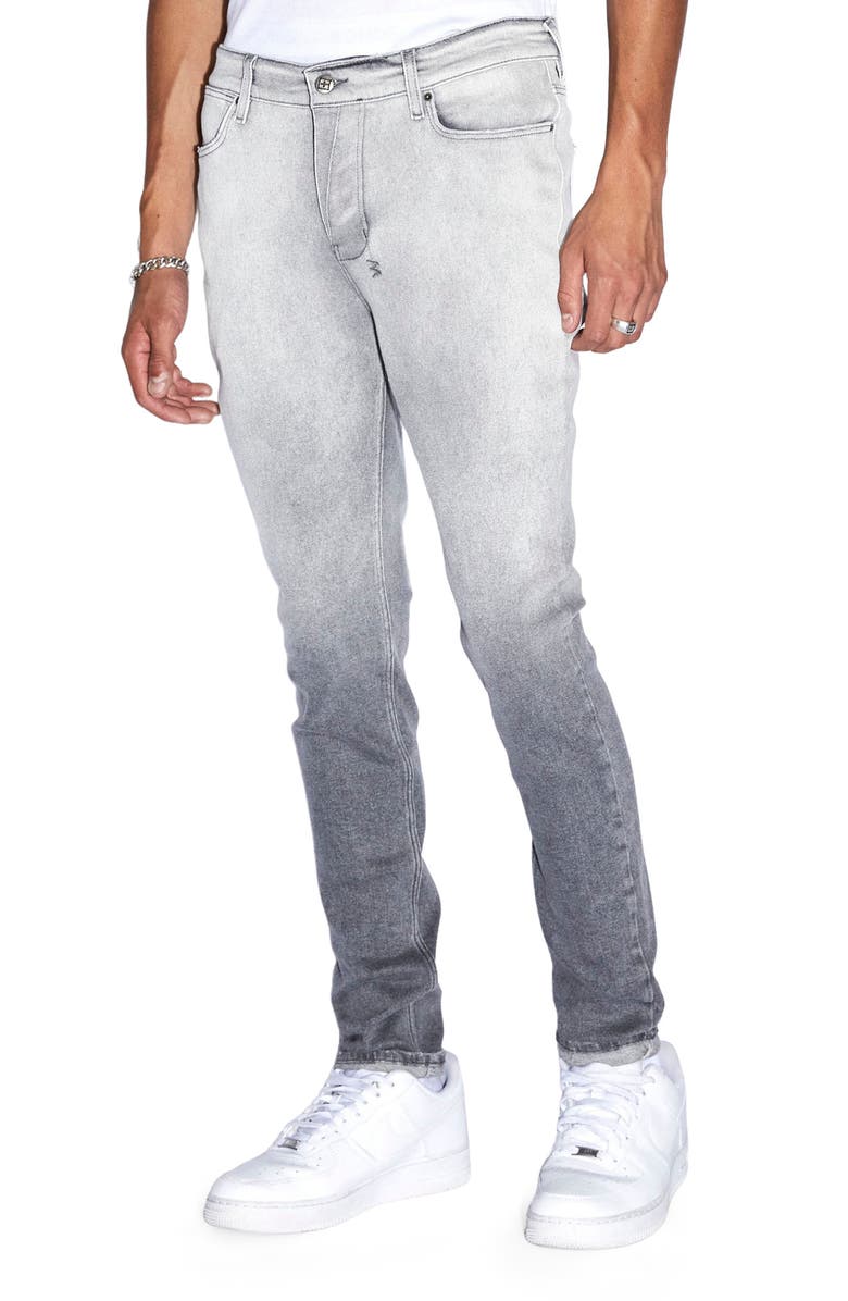 Ksubi Van Winkle Rinsed Ombré Skinny Jeans, Main, color, 