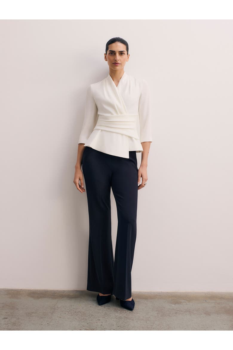 Clever Crepe Belleville Blouse, Alternate, color, White