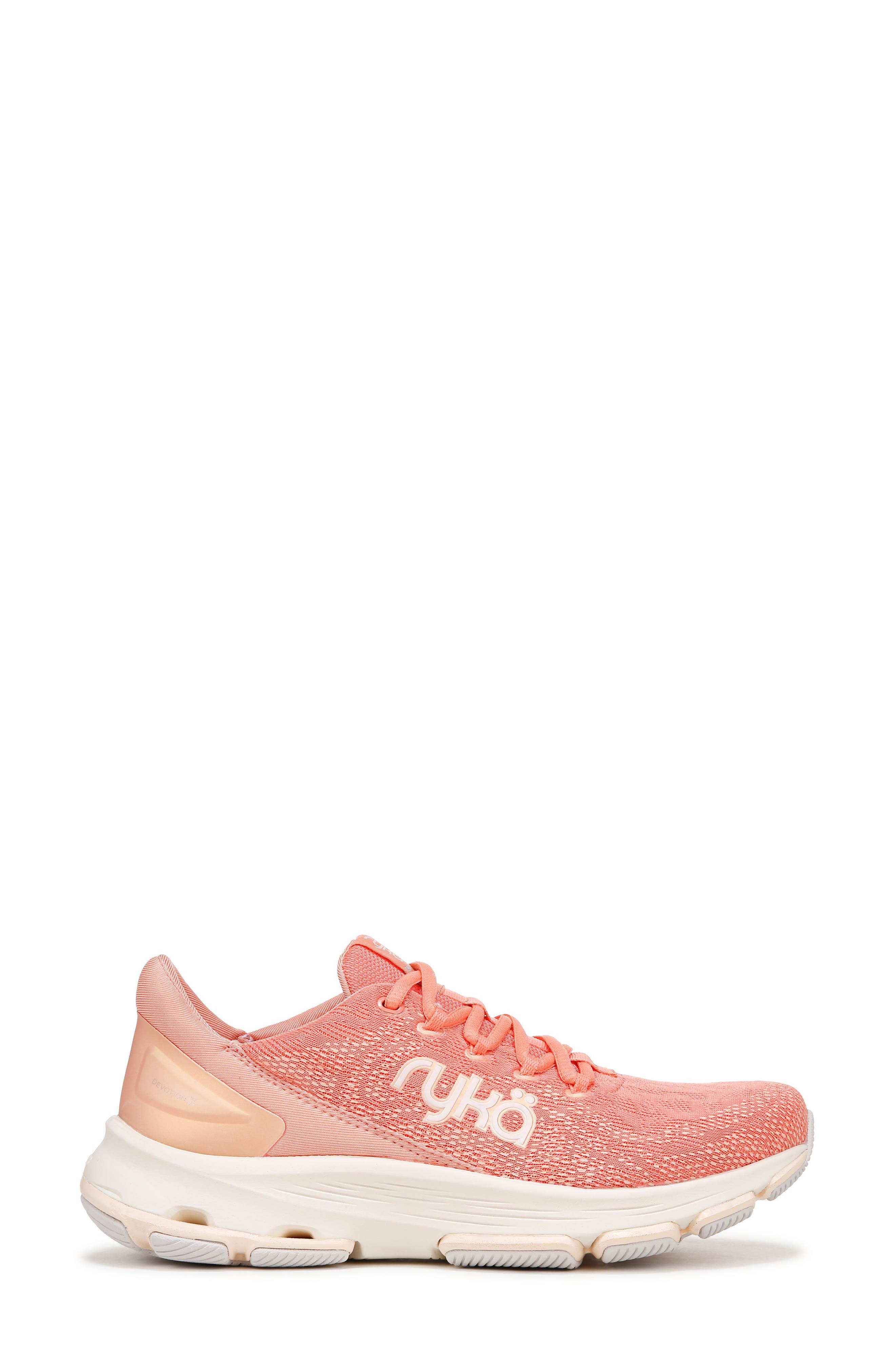 Devotion X Walking Sneaker - Wide Width Available, Alternate, color, CORAL ORANGE