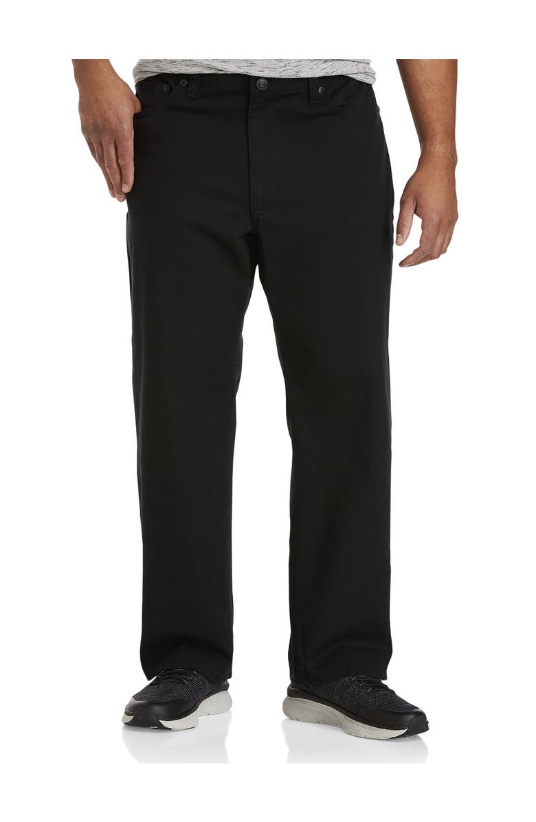 True Nation by DXL Black Relaxed-Fit Stretch Jeans, Main, color, Black Eco