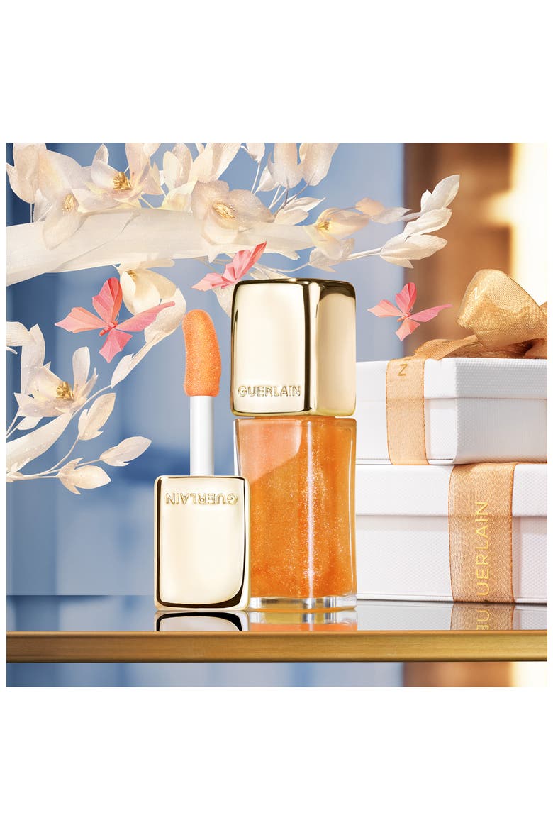 Shimmering KissKiss Bee Glow Lip Oil (Limited Edition), Alternate, color, SPARKLING PEACH